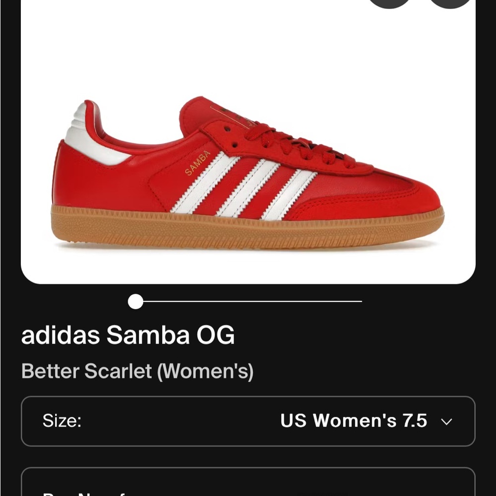 Adidas Samba OG Scarlet Sneakers